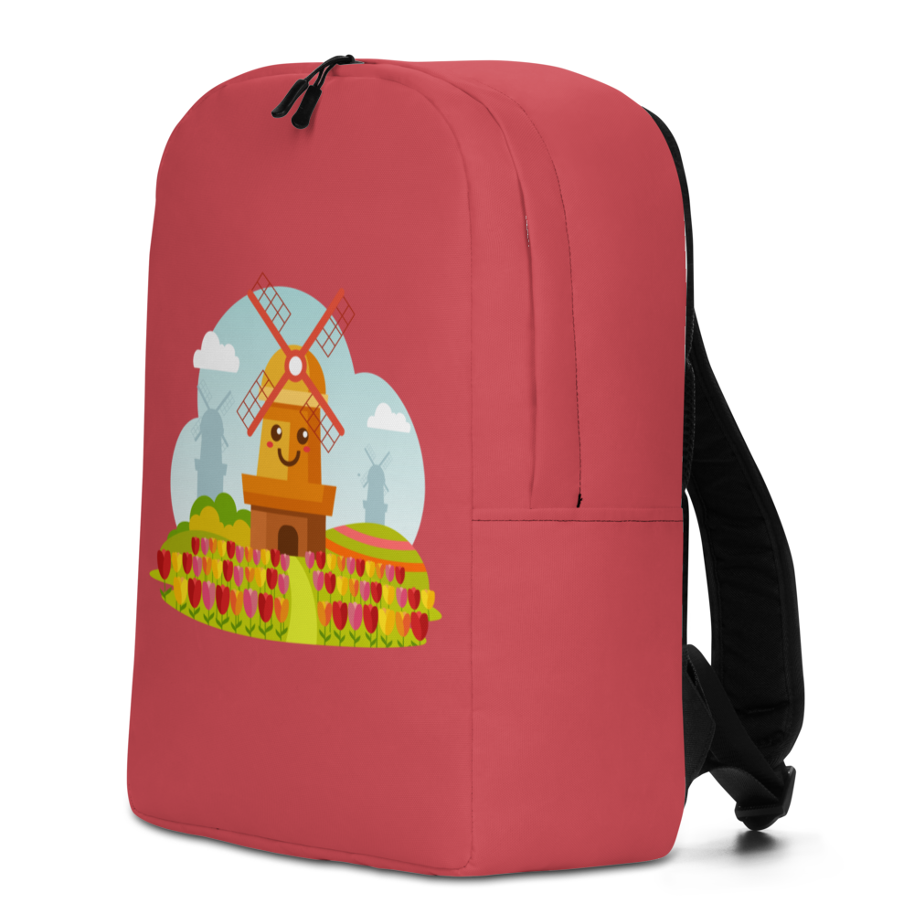 Smiley Hillside Windmill Backpack-Zach + Alison