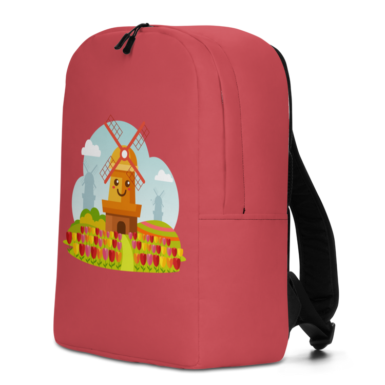 Smiley Hillside Windmill Backpack-Zach + Alison