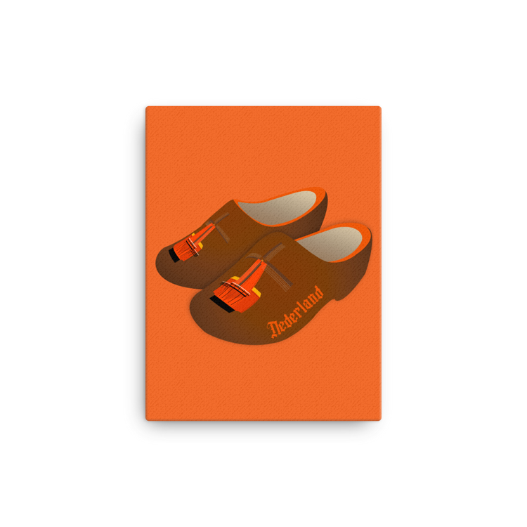 Orange Windmill Clogs Canvas-Wall Art-Zach + Alison