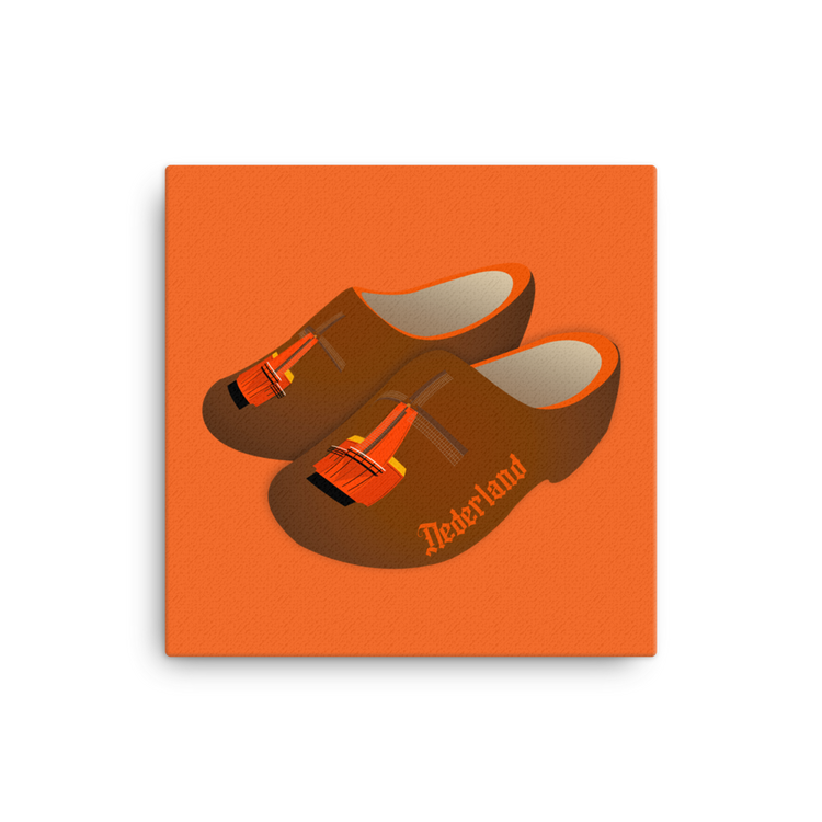 Orange Windmill Clogs Canvas-Wall Art-Zach + Alison