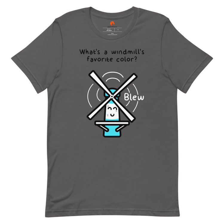 What's a windmill's favorite color? Short-Sleeve Tee-Zach + Alison