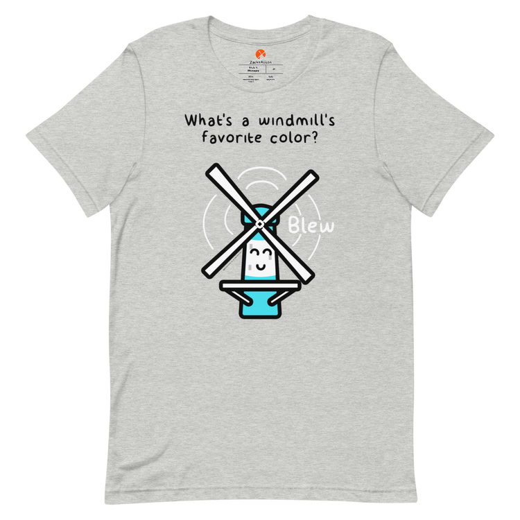 What's a windmill's favorite color? Short-Sleeve Tee-Zach + Alison