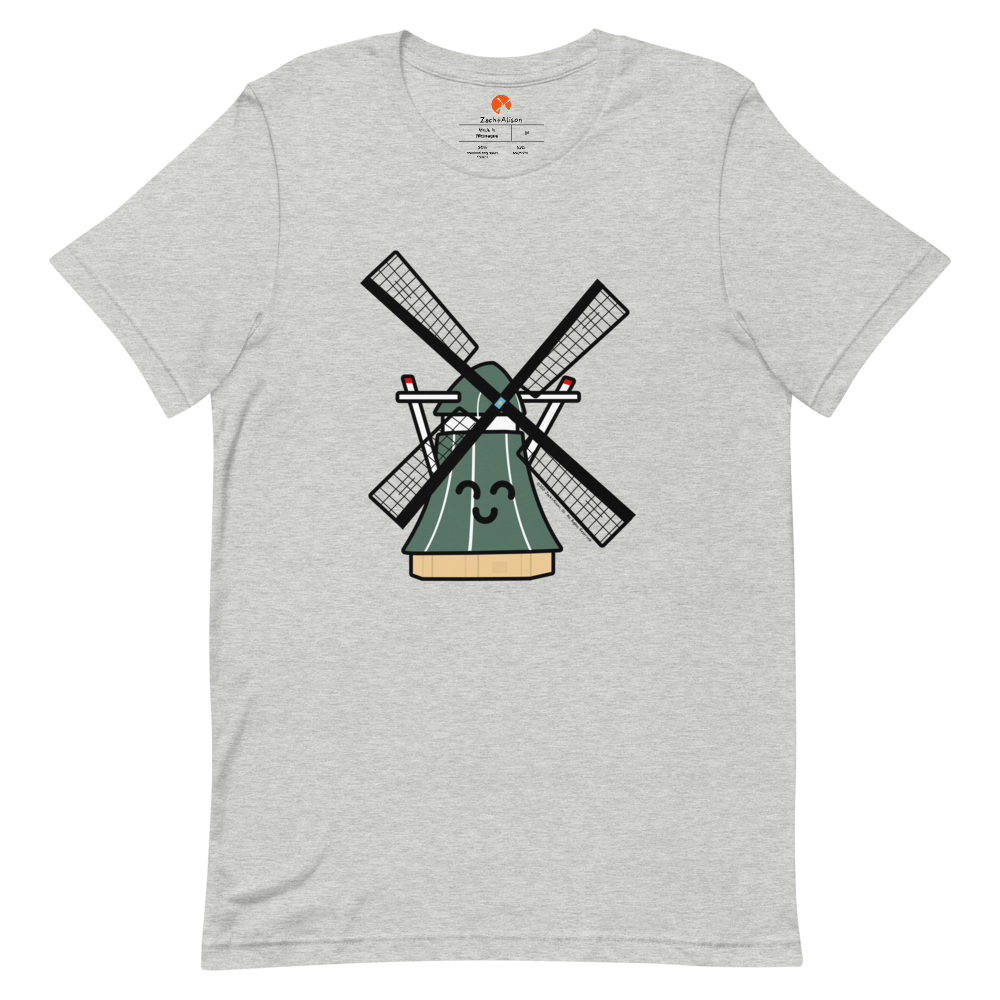 Green Windmill Short-Sleeve Unisex Tee-T-Shirt-Zach + Alison