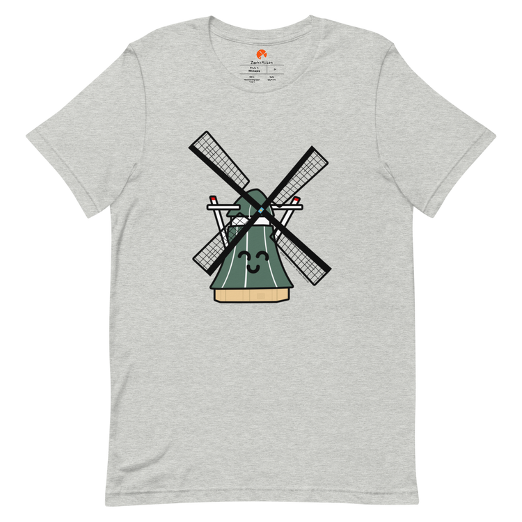 Green Windmill Short-Sleeve Unisex Tee-T-Shirt-Zach + Alison