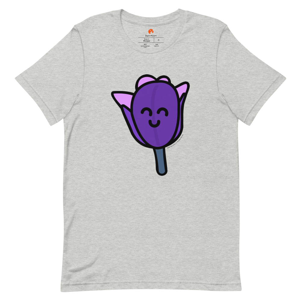 Purple Tulip Short-Sleeve Tee-Zach + Alison