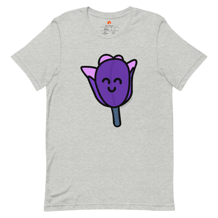 Purple Tulip Short-Sleeve Tee-Zach + Alison