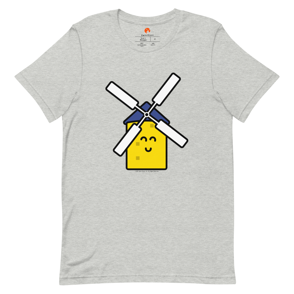 Yellow Windmill Short-Sleeve Unisex Tee-T-Shirt-Zach + Alison