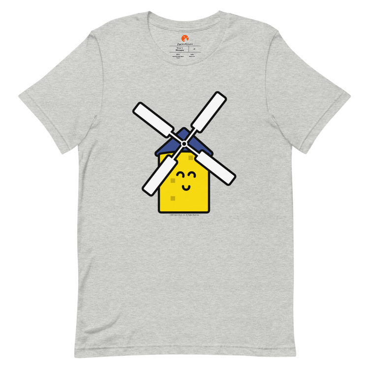 Yellow Windmill Short-Sleeve Unisex Tee-T-Shirt-Zach + Alison