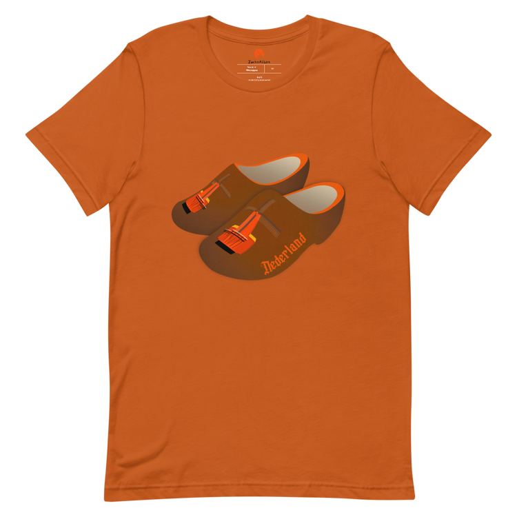 Orange Windmill Clogs Short-Sleeve Unisex Tee-T-Shirt-Zach + Alison