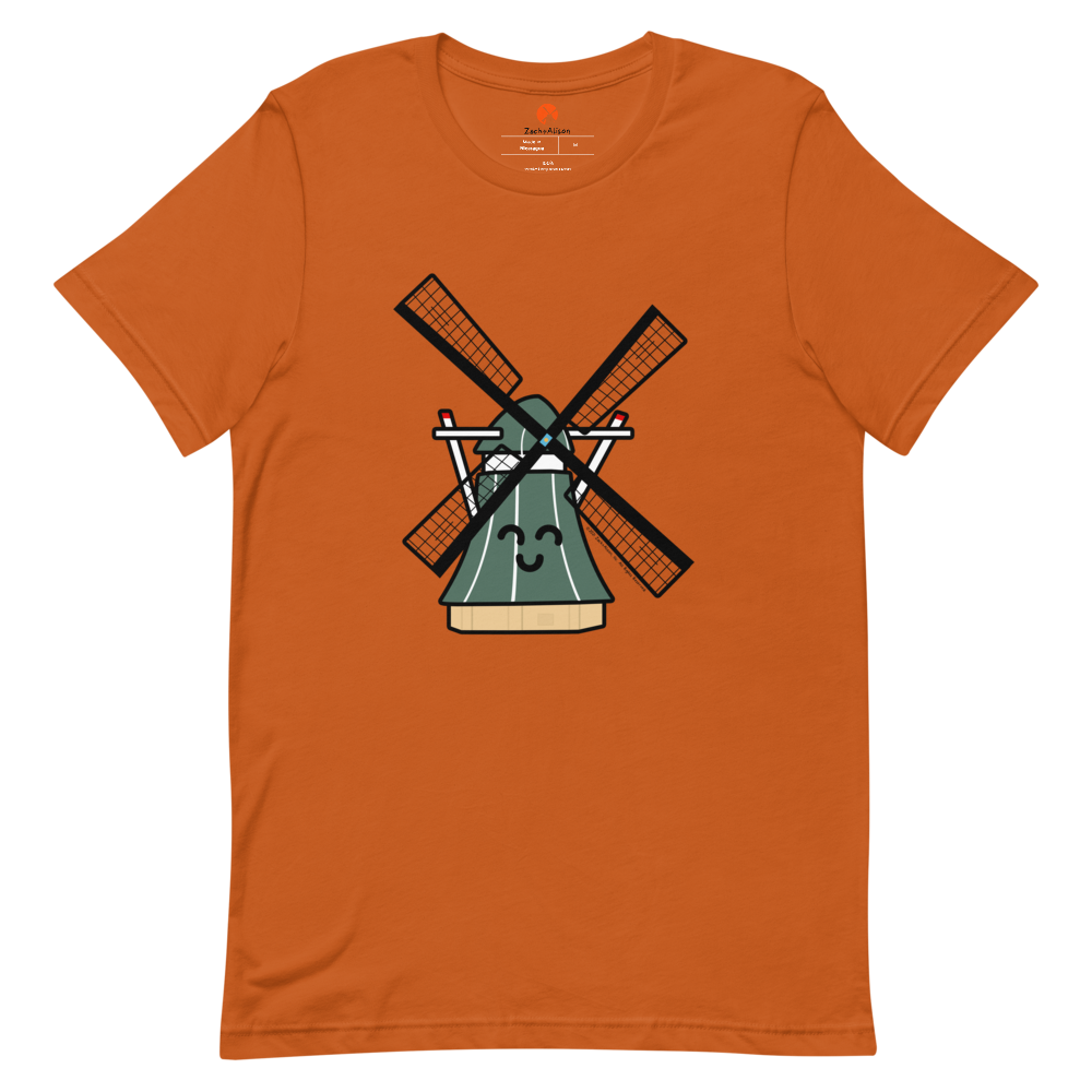 Green Windmill Short-Sleeve Unisex Tee-T-Shirt-Zach + Alison