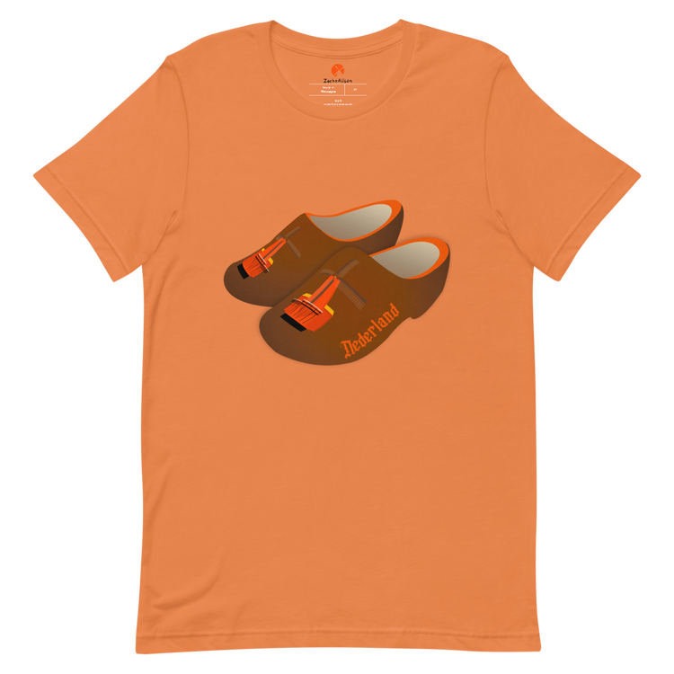 Orange Windmill Clogs Short-Sleeve Unisex Tee-T-Shirt-Zach + Alison