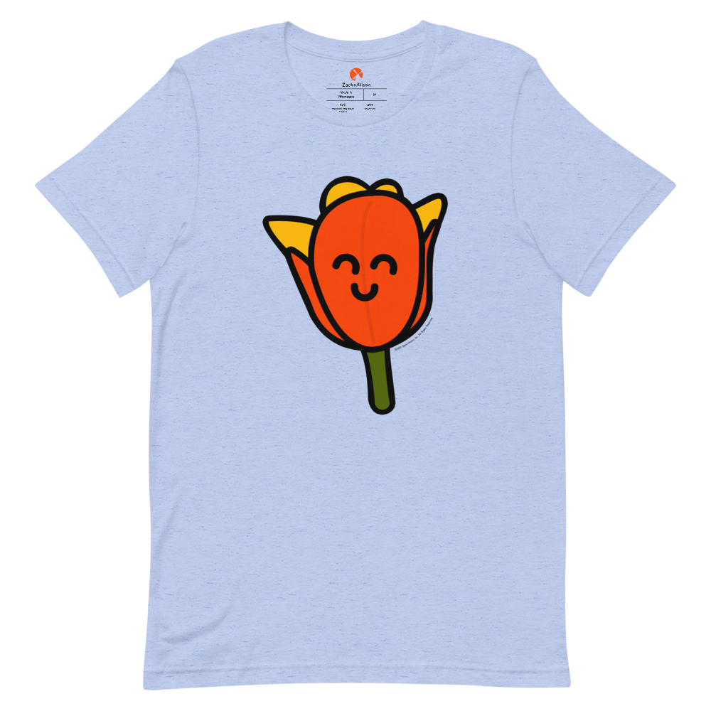 Orange Tulip Short-Sleeve Unisex Tee-T-Shirt-Zach + Alison