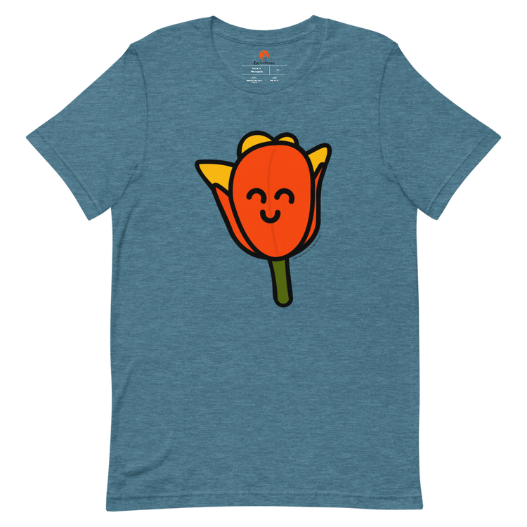 Orange Tulip Short-Sleeve Unisex Tee-T-Shirt-Zach + Alison