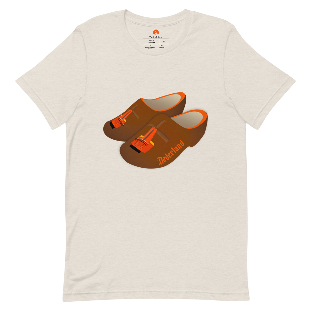 Orange Windmill Clogs Short-Sleeve Unisex Tee-T-Shirt-Zach + Alison