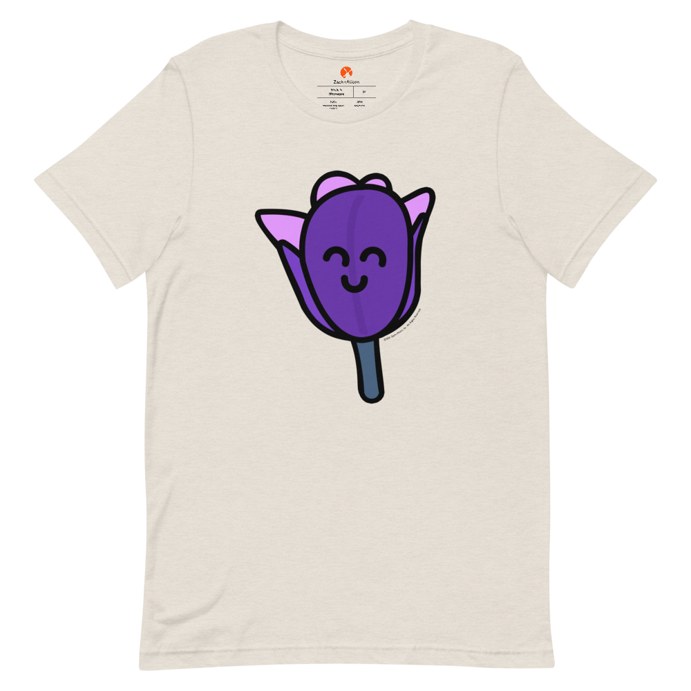 Purple Tulip Short-Sleeve Tee-Zach + Alison