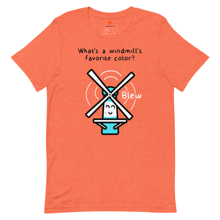 What's a windmill's favorite color? Short-Sleeve Tee-Zach + Alison