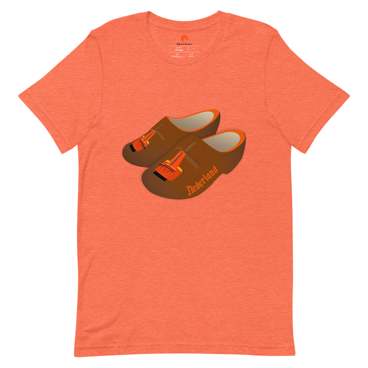 Orange Windmill Clogs Short-Sleeve Unisex Tee-T-Shirt-Zach + Alison