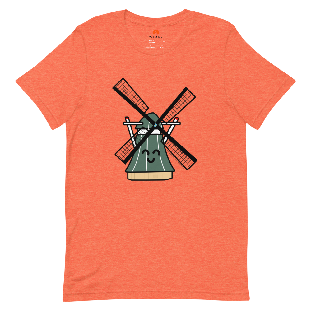 Green Windmill Short-Sleeve Unisex Tee-T-Shirt-Zach + Alison