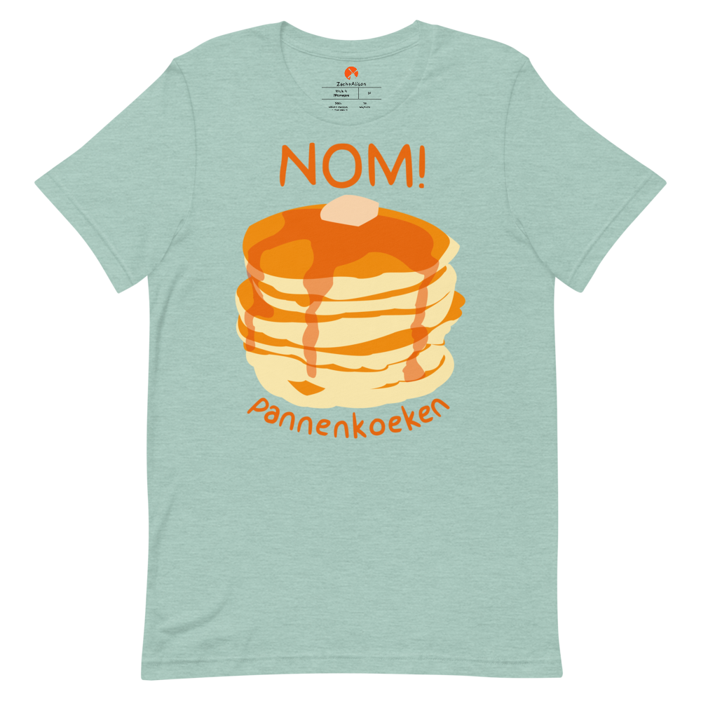 Nom Pannenkoeken Short-Sleeve Unisex Tee-Zach + Alison