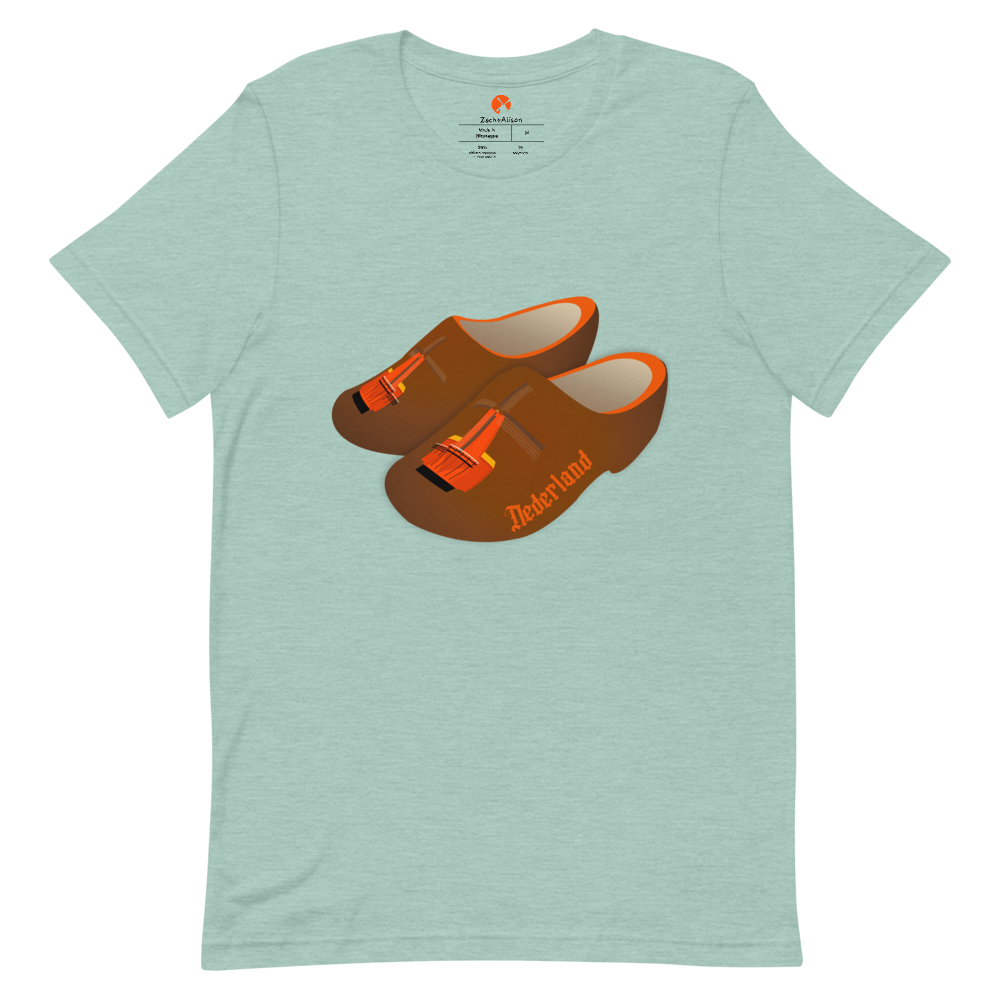 Orange Windmill Clogs Short-Sleeve Unisex Tee-T-Shirt-Zach + Alison