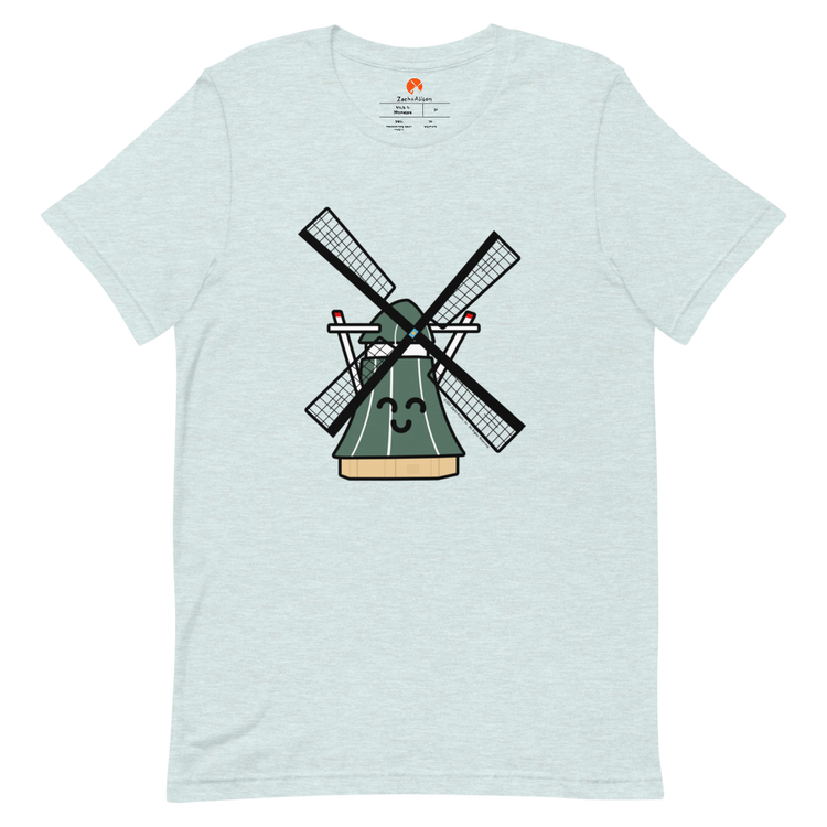 Green Windmill Short-Sleeve Unisex Tee-T-Shirt-Zach + Alison