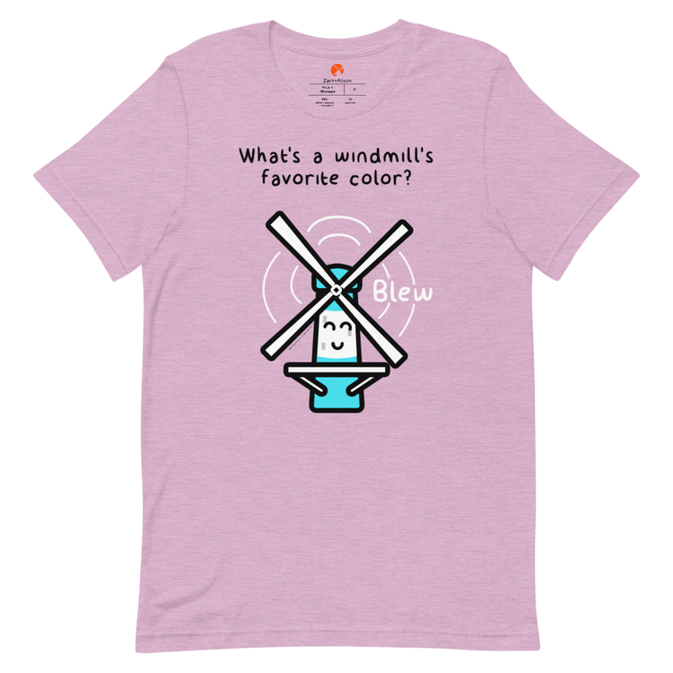 What's a windmill's favorite color? Short-Sleeve Tee-Zach + Alison