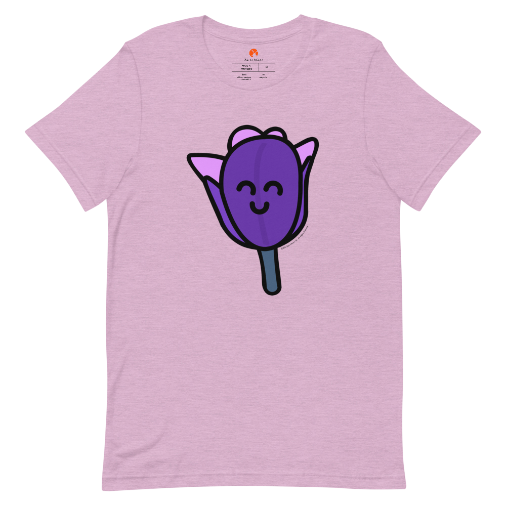 Purple Tulip Short-Sleeve Tee-Zach + Alison