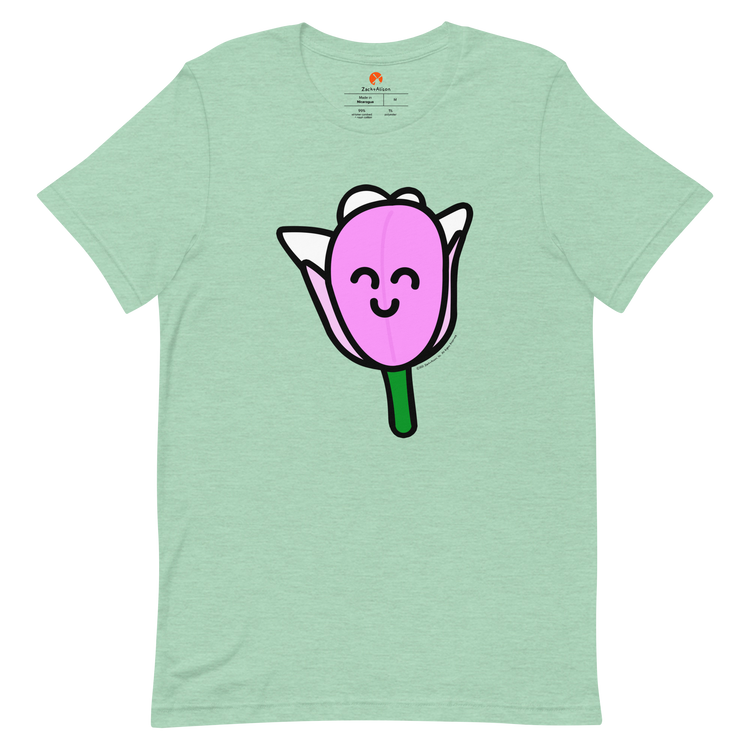 Pink Tulip Short-Sleeve Unisex Tee-T-Shirt-Zach + Alison