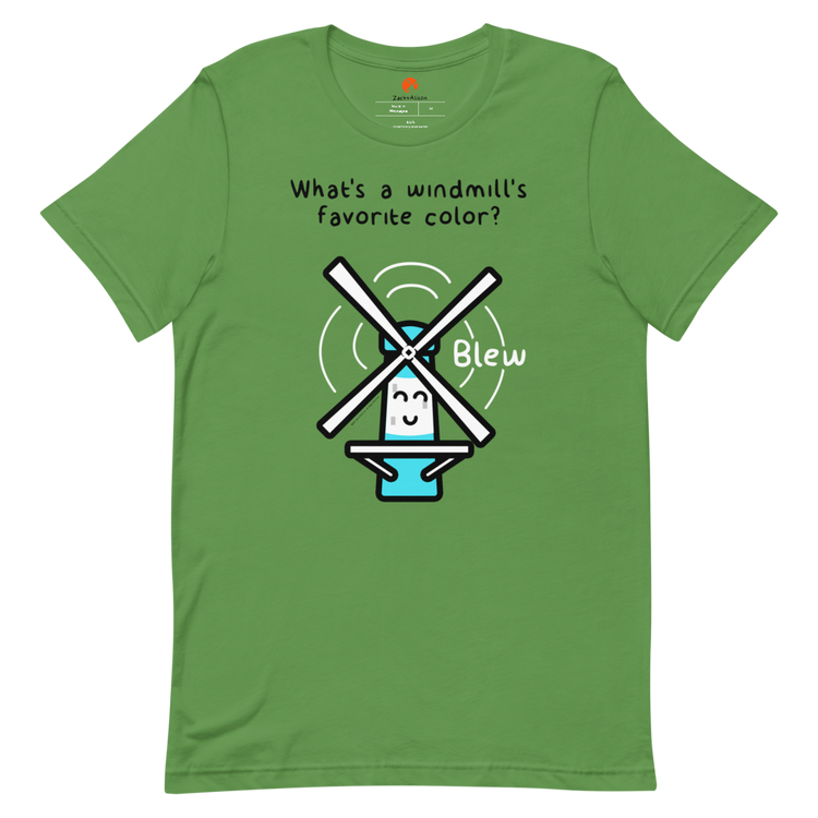 What's a windmill's favorite color? Short-Sleeve Tee-Zach + Alison