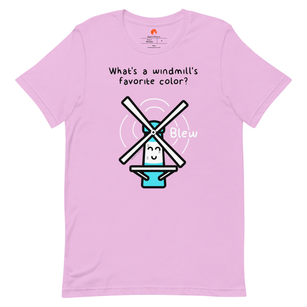 What's a windmill's favorite color? Short-Sleeve Tee-Zach + Alison