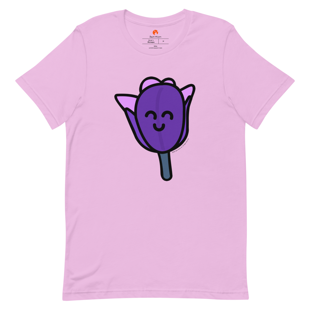 Purple Tulip Short-Sleeve Tee-Zach + Alison