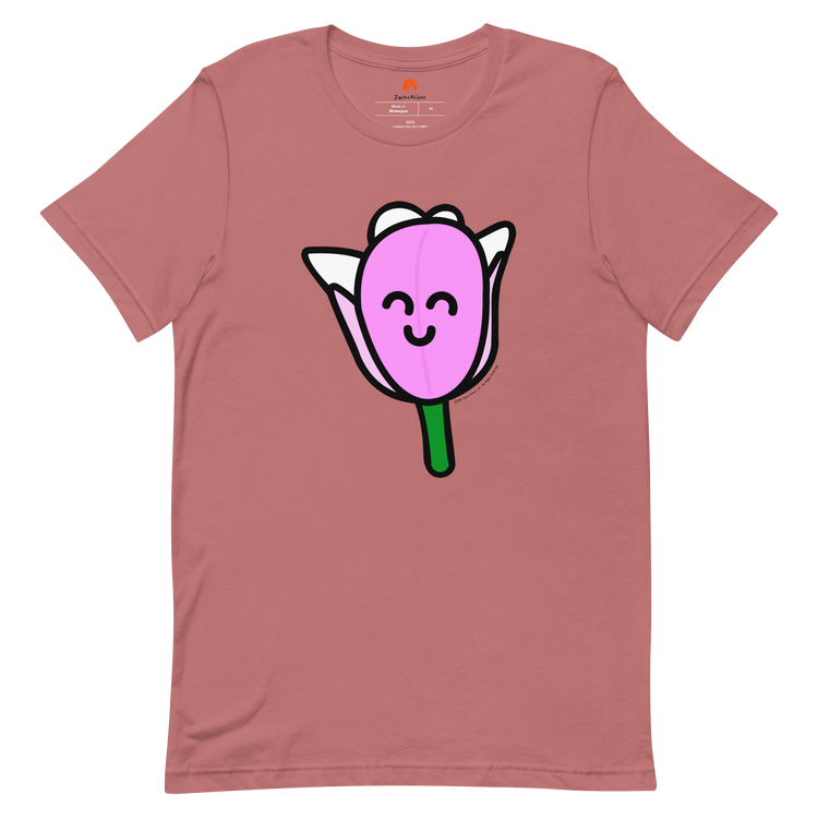 Pink Tulip Short-Sleeve Unisex Tee-T-Shirt-Zach + Alison