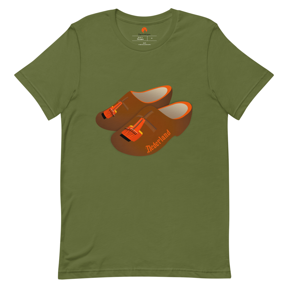 Orange Windmill Clogs Short-Sleeve Unisex Tee-T-Shirt-Zach + Alison