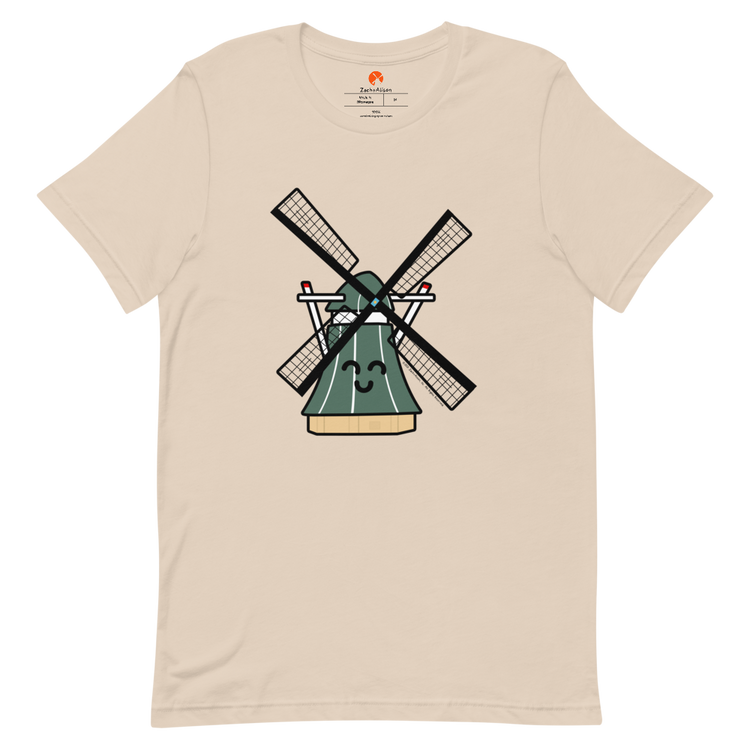 Green Windmill Short-Sleeve Unisex Tee-T-Shirt-Zach + Alison