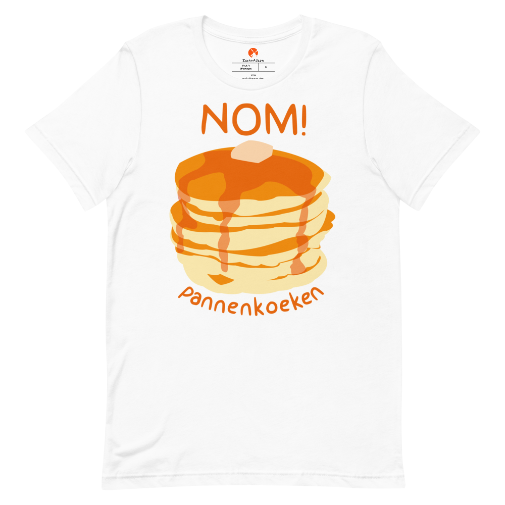 Nom Pannenkoeken Short-Sleeve Unisex Tee-Zach + Alison