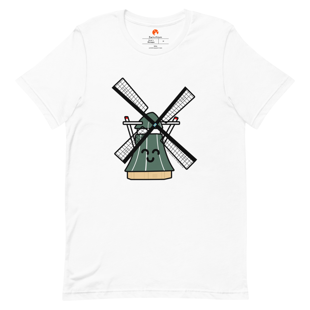 Green Windmill Short-Sleeve Unisex Tee-T-Shirt-Zach + Alison