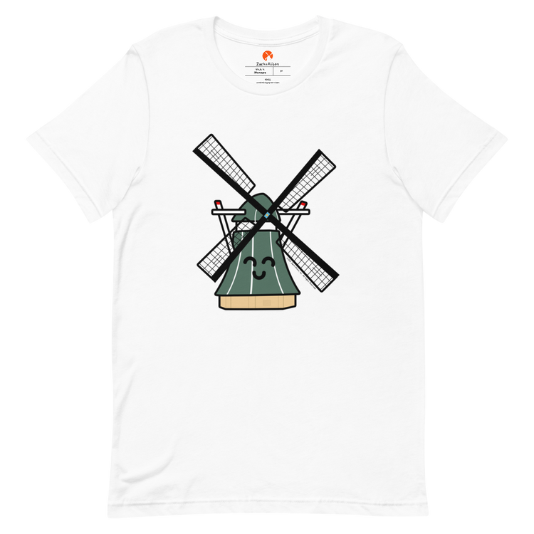 Green Windmill Short-Sleeve Unisex Tee-T-Shirt-Zach + Alison