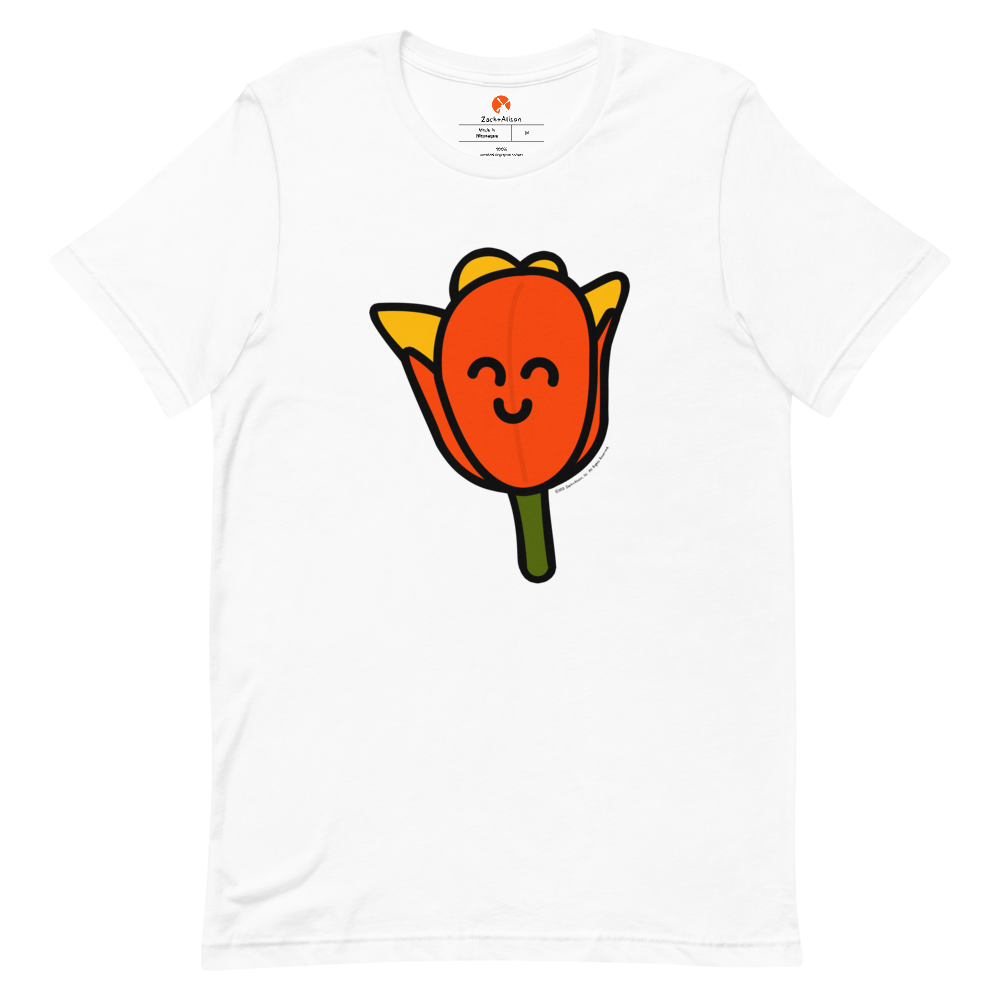 Orange Tulip Short-Sleeve Unisex Tee-T-Shirt-Zach + Alison