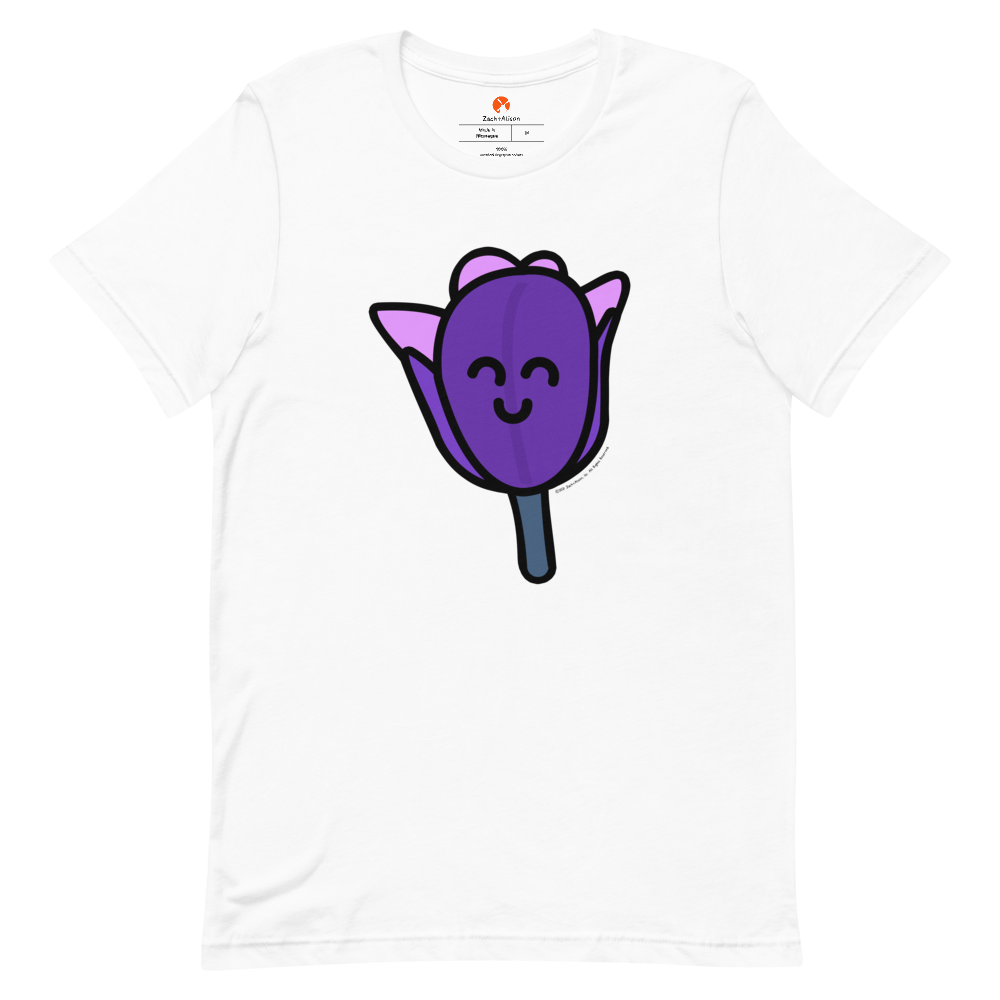 Purple Tulip Short-Sleeve Tee-Zach + Alison