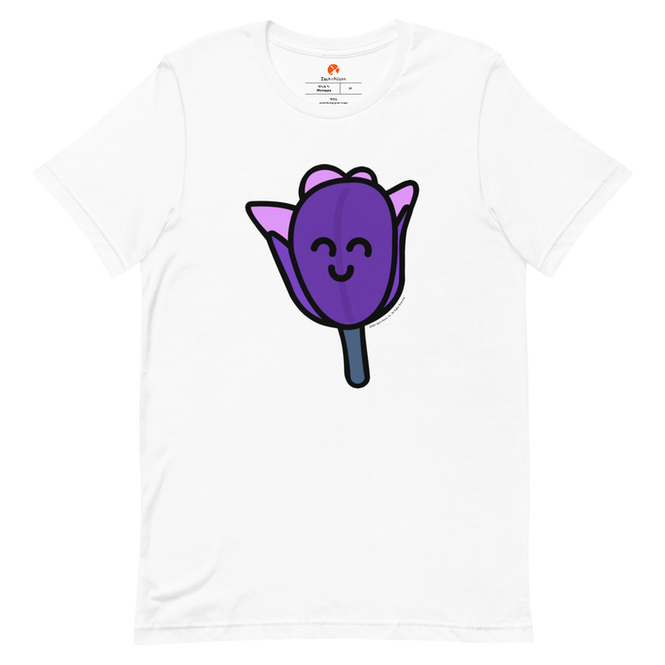 Purple Tulip Short-Sleeve Tee-Zach + Alison