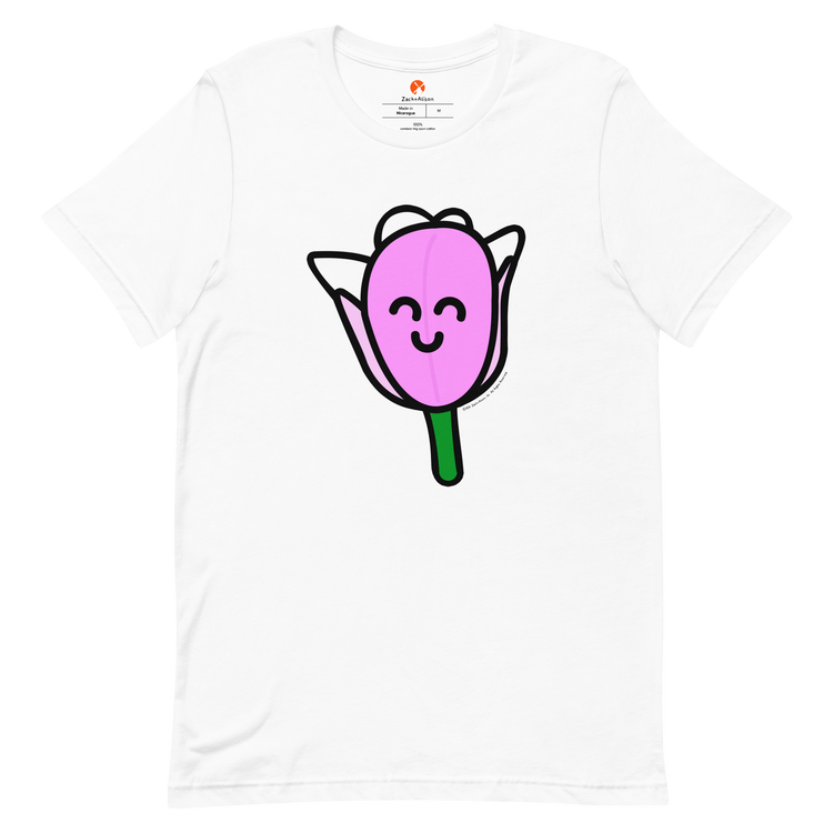 Pink Tulip Short-Sleeve Unisex Tee-T-Shirt-Zach + Alison