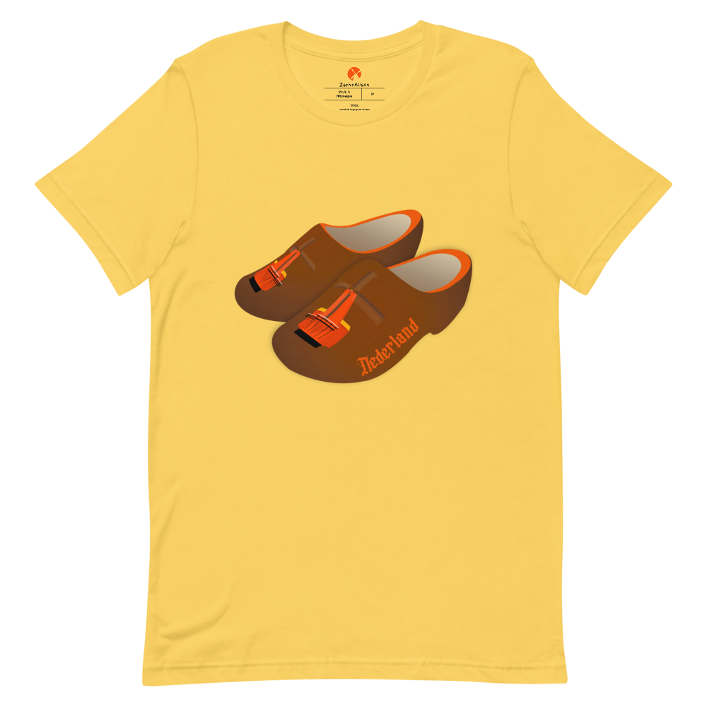 Orange Windmill Clogs Short-Sleeve Unisex Tee-T-Shirt-Zach + Alison