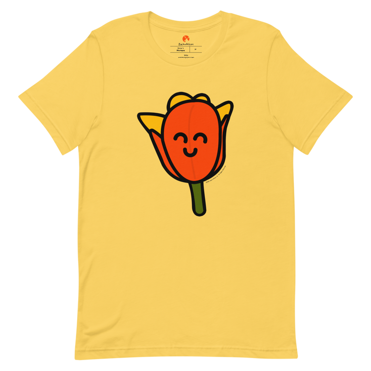 Orange Tulip Short-Sleeve Unisex Tee-T-Shirt-Zach + Alison