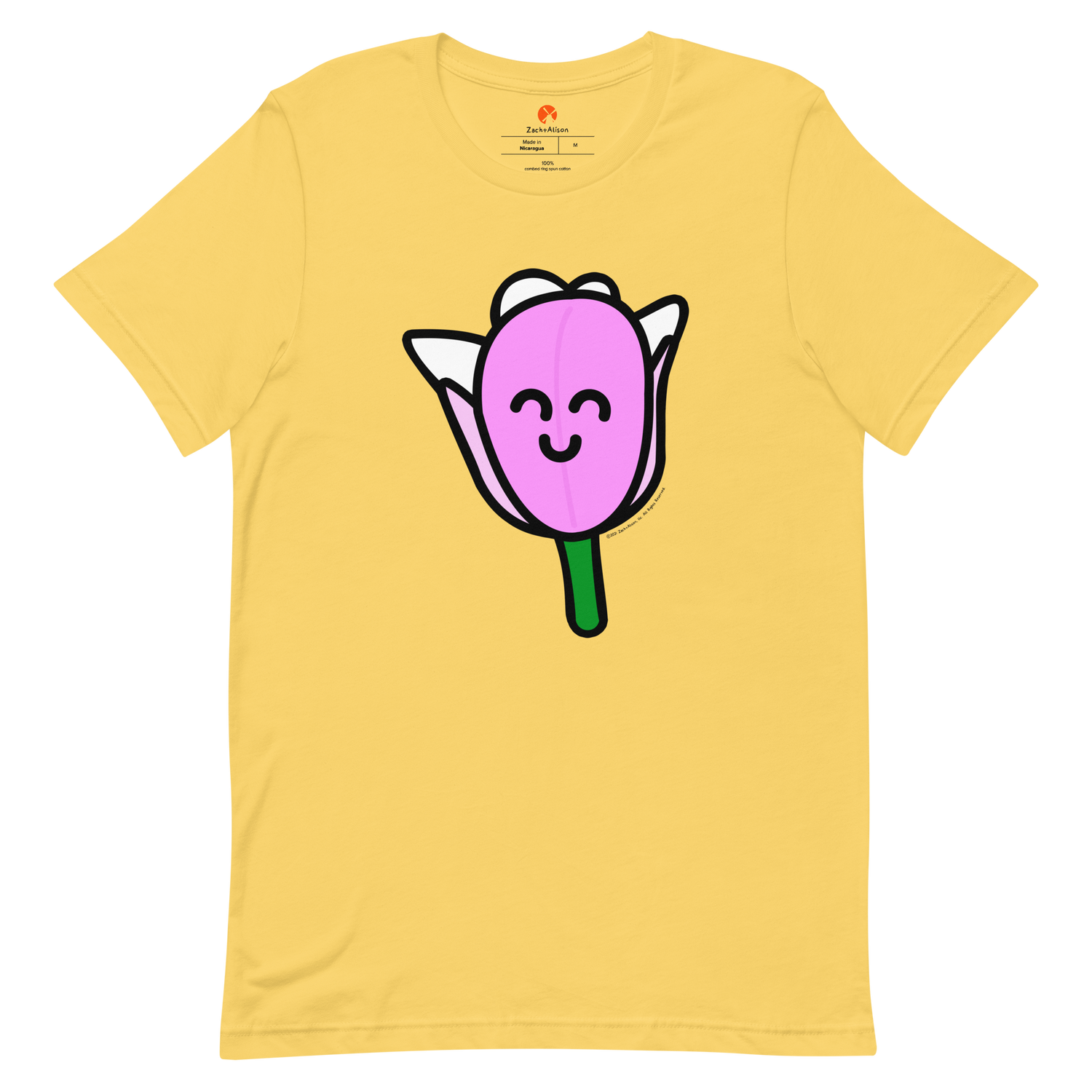 Pink Tulip Short-Sleeve Unisex Tee-T-Shirt-Zach + Alison