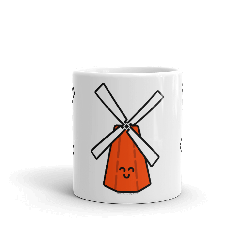 Orange Windmill mug-Coffee Mug-Zach + Alison