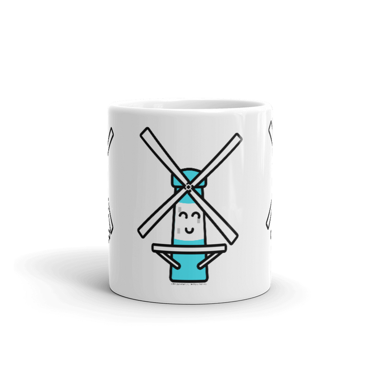 Blue Windmill mug-Coffee Mug-Zach + Alison