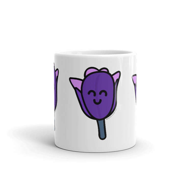 Purple Tulip mug-Coffee Mug-Zach + Alison