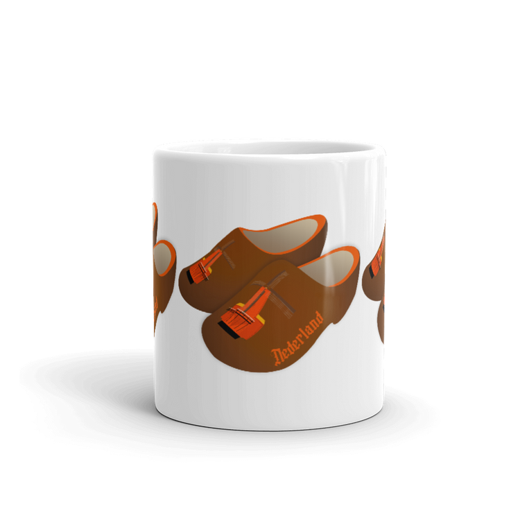 Orange Windmill Clogs mug-Coffee Mug-Zach + Alison