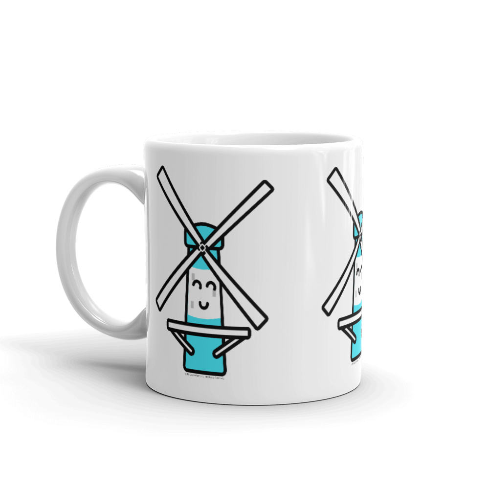 Blue Windmill mug-Coffee Mug-Zach + Alison