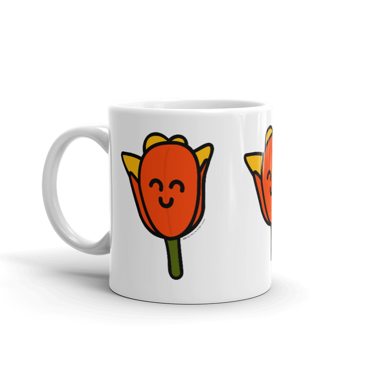 Orange Tulip mug-Coffee Mug-Zach + Alison